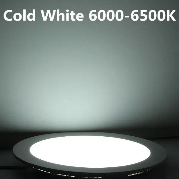 Ultrathin LED Downlight LED Round Panel Light 3W 6W 9W 12W 15W 25W Led Ceiling Recessed Grid Downlight Lamp Lighting 110V 220V