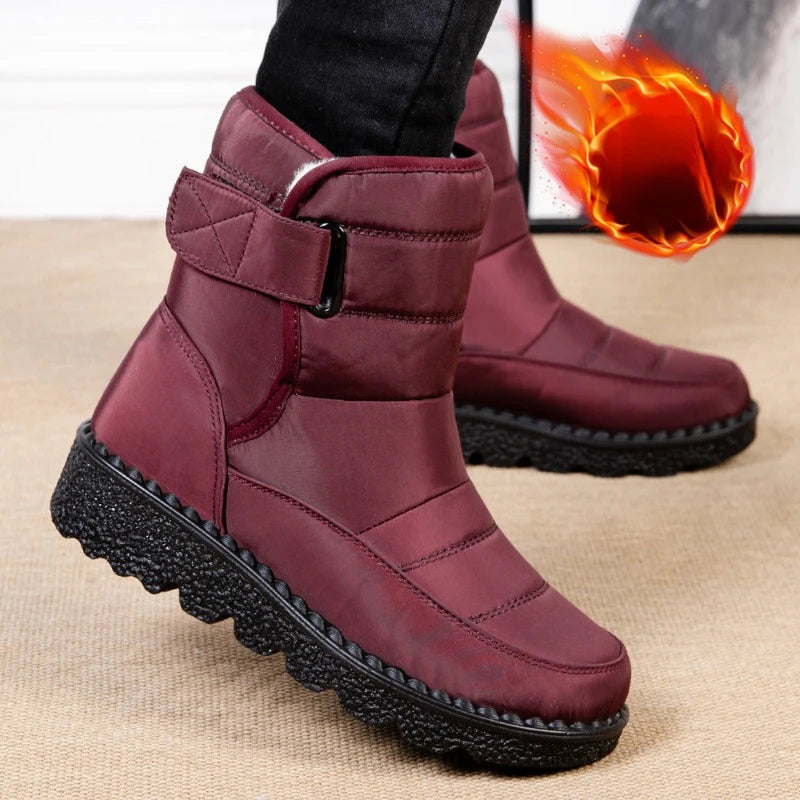 Botas de Mujer y hombre antideslizantes, impermeables, muy cómodos, de invierno con nieve. Zapatos de plataforma. Botines cálidos  acolchados con algodón.