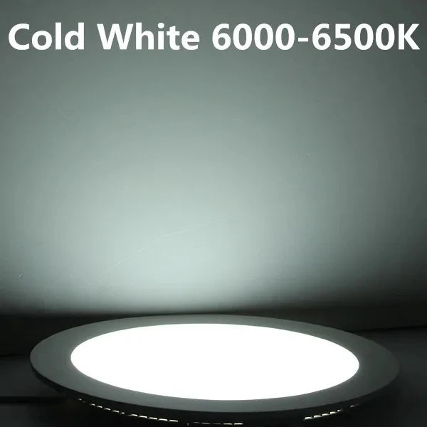 Ultrathin LED Downlight LED Round Panel Light 3W 6W 9W 12W 15W 25W Led Ceiling Recessed Grid Downlight Lamp Lighting 110V 220V