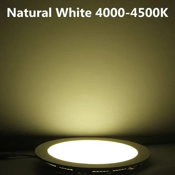 Ultrathin LED Downlight LED Round Panel Light 3W 6W 9W 12W 15W 25W Led Ceiling Recessed Grid Downlight Lamp Lighting 110V 220V