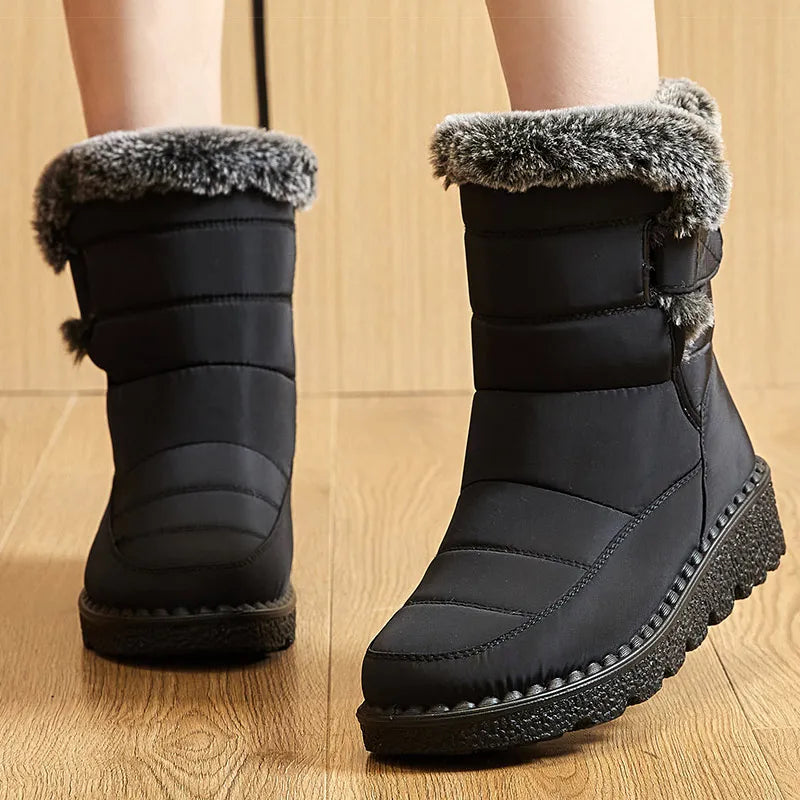 Tendencias en Botas de Mujer 2024: Calzado de Invierno para Mujer, Botas de Invierno, Botines de Tacón Bajo, Botas Impermeables con Forro de Piel.